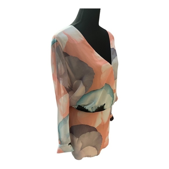 Marciano Floral Spring Dress Longsleeve XS - Picture 4 of 6